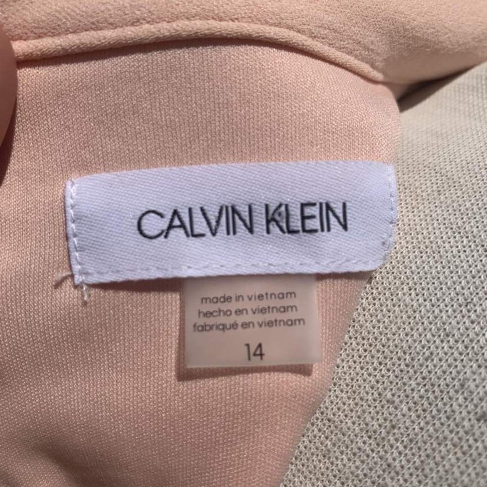 Calvin Klein pink blush sleeveless dress women's size 14 new with tags - Picture 7 of 9